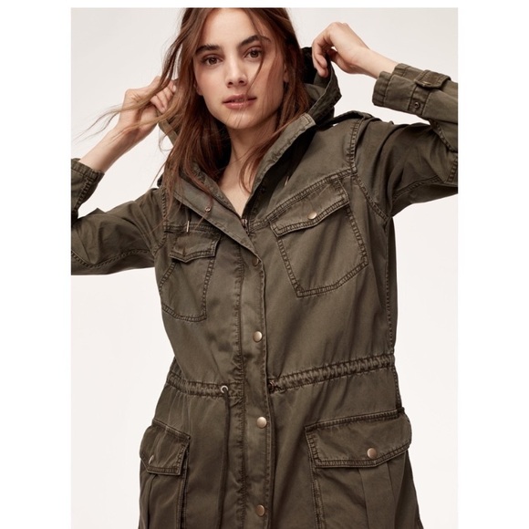 Aritzia Azure Skies Trooper Jacket green small - Picture 3 of 10